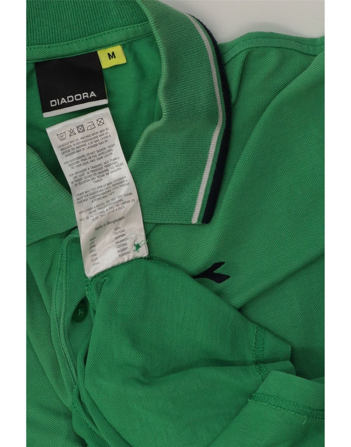Camisa polo masculina Diadora algodão verde médio