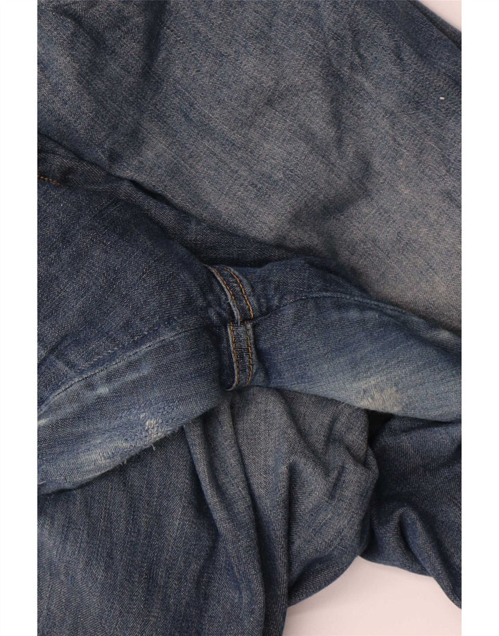 Armani feminino slim jeans W32 L27 algodão azul