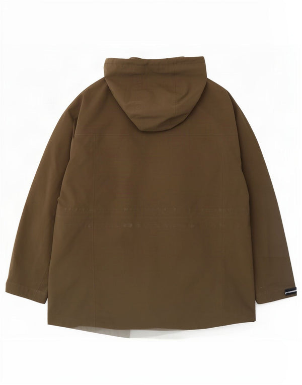 Jaqueta de chuva masculina com capuz Marks & Spencer Reino Unido 44 2XL cáqui