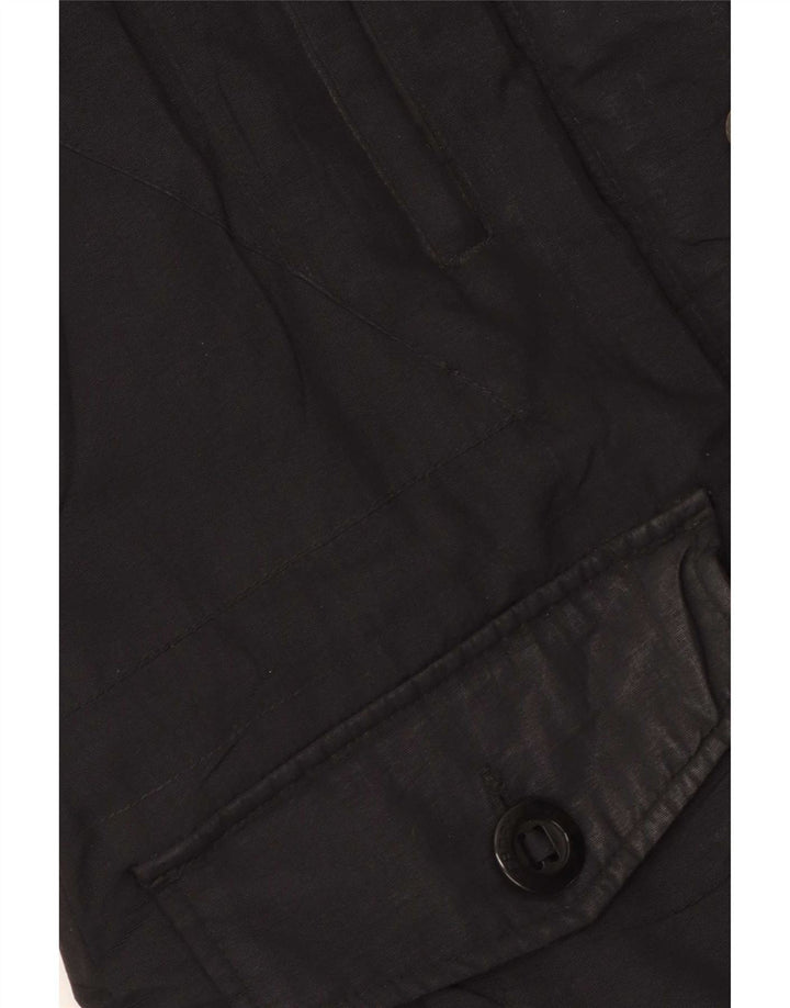 Jaqueta Parka Feminina Superdry com Capuz Reino Unido 12 Médio Preto Nylon