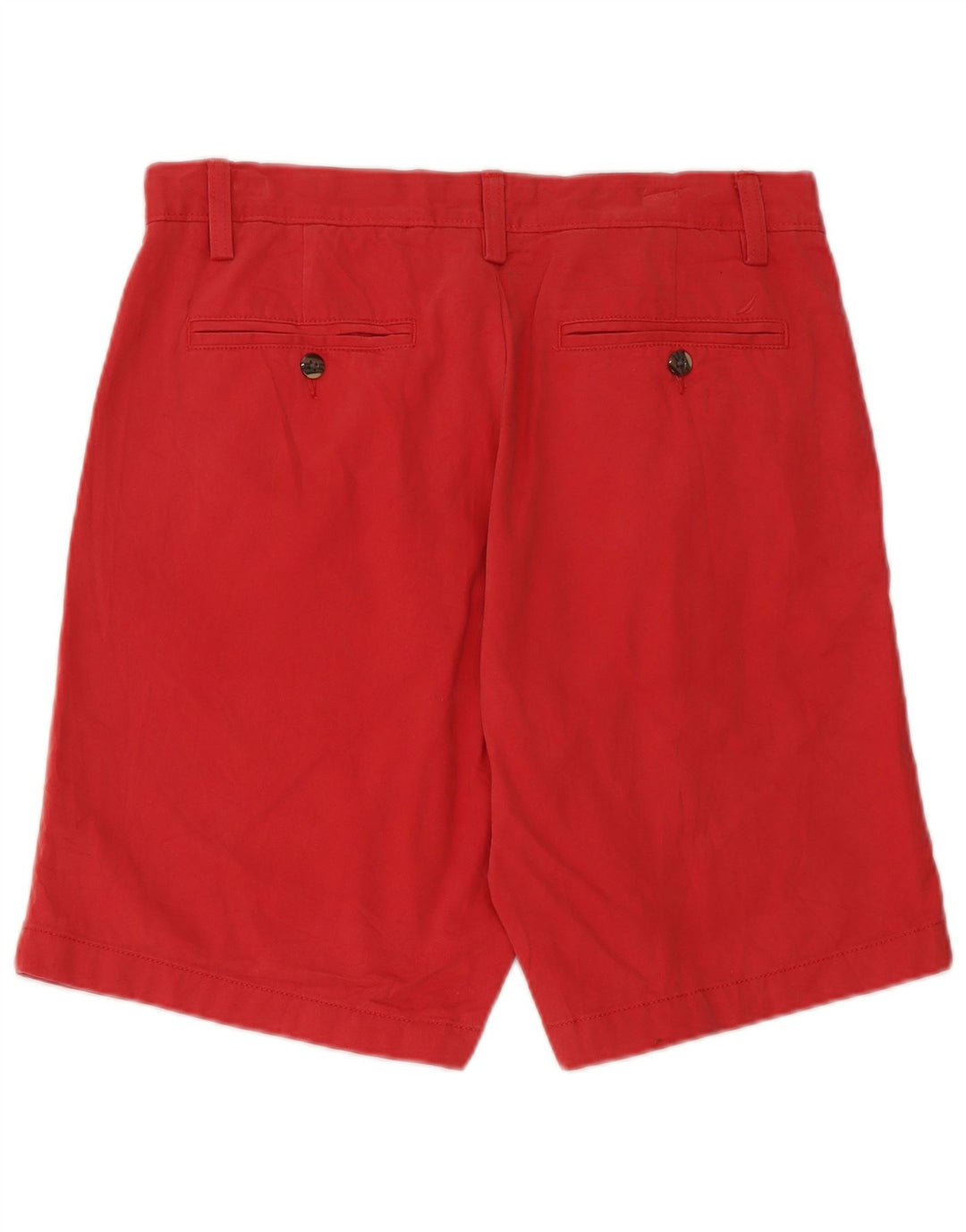 Nautica Mens Chino Shorts W32 Médio Algodão Vermelho