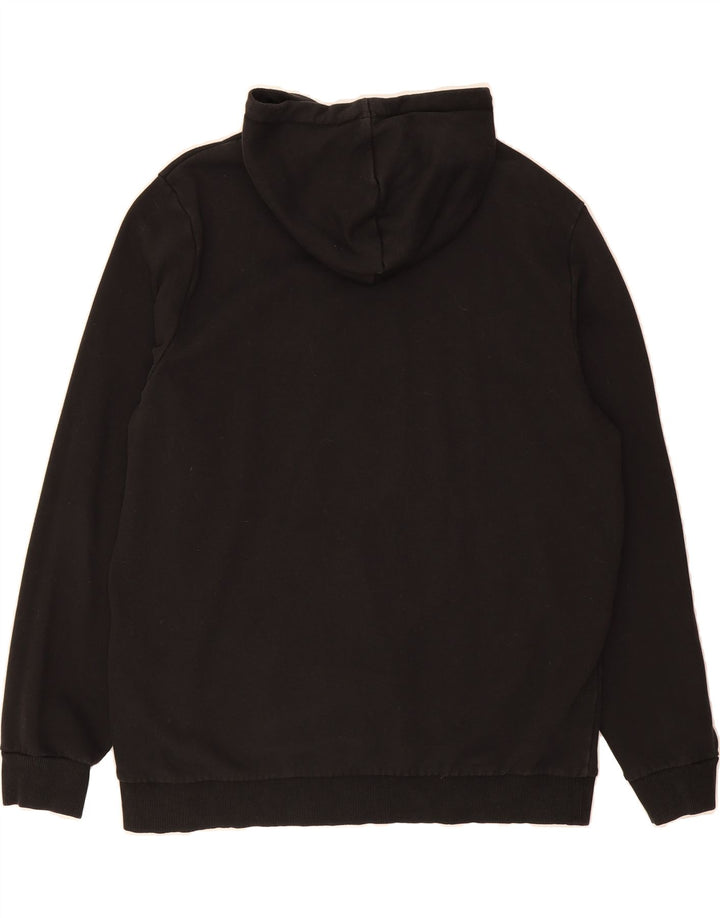 PUMA Mens Graphic Hoodie Jumper 2XL Black Vintage Puma and Second-Hand Puma from Messina Hembry 