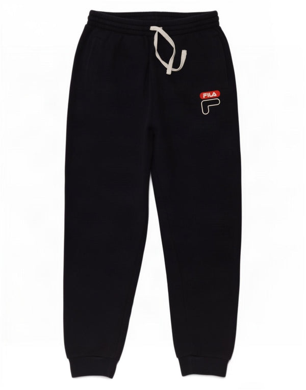 Calça de treino masculina Fila joggers pequeno algodão azul marinho