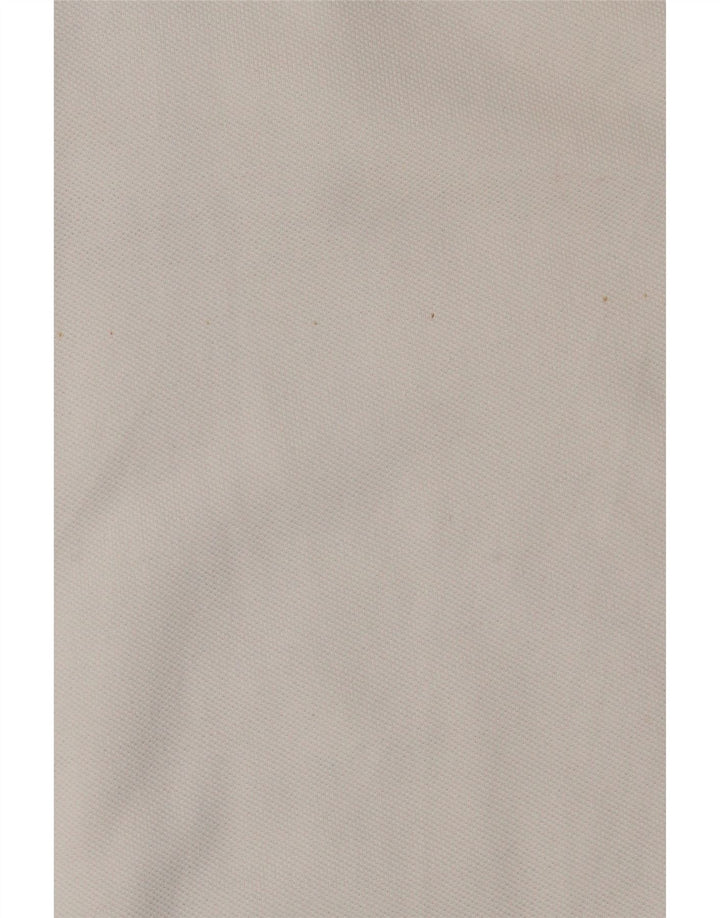 Camisa polo masculina VALENTINO grande algodão branco