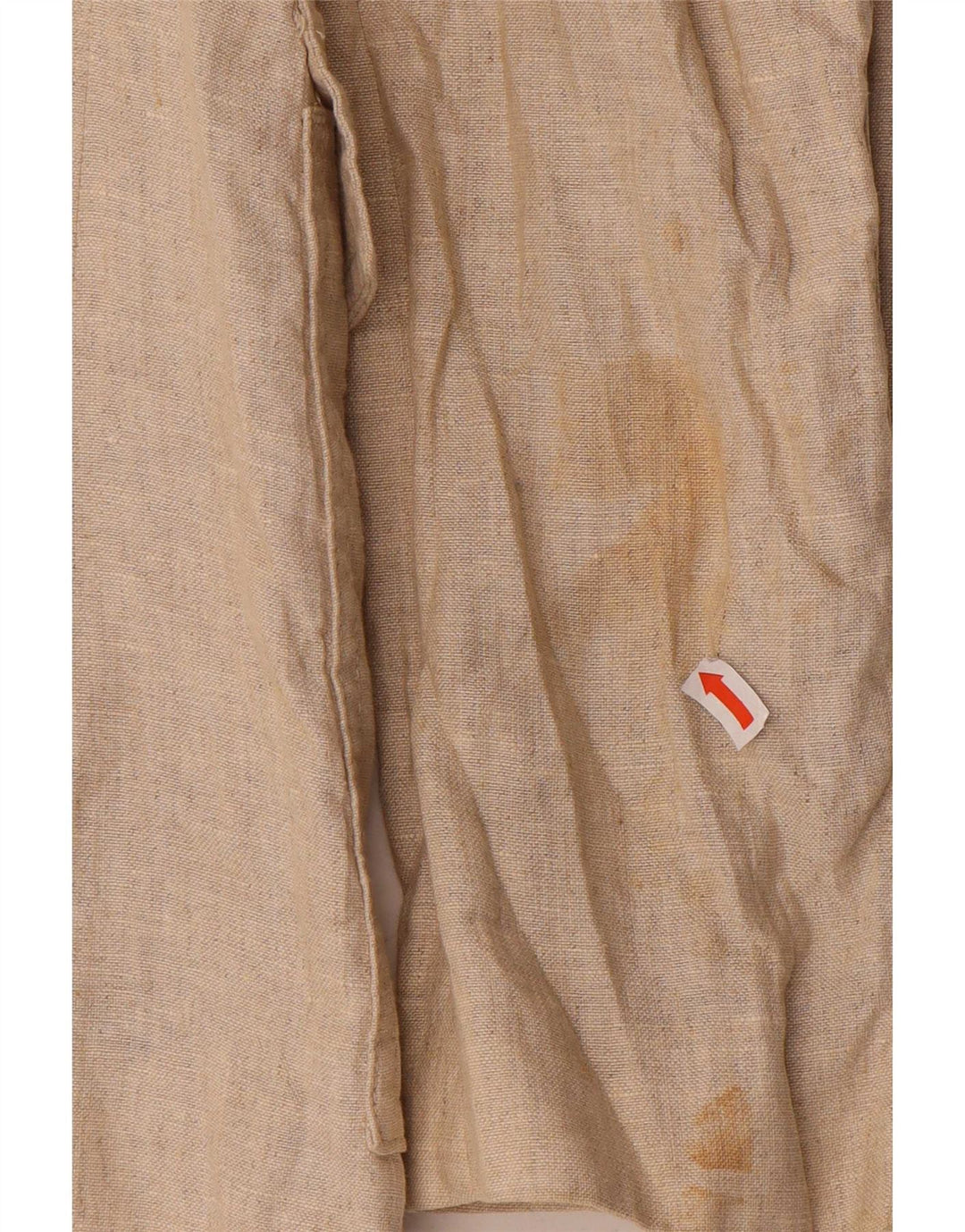 Jaqueta militar masculina Zara UK 38 linho bege médio