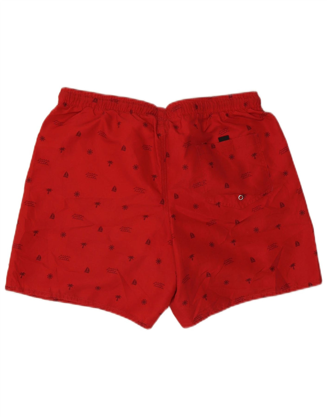 Lotto Mens Graphic Natação Shorts Grande Vermelho