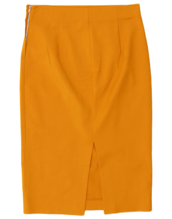 Saia lápis feminina Zara grande W30 amarela