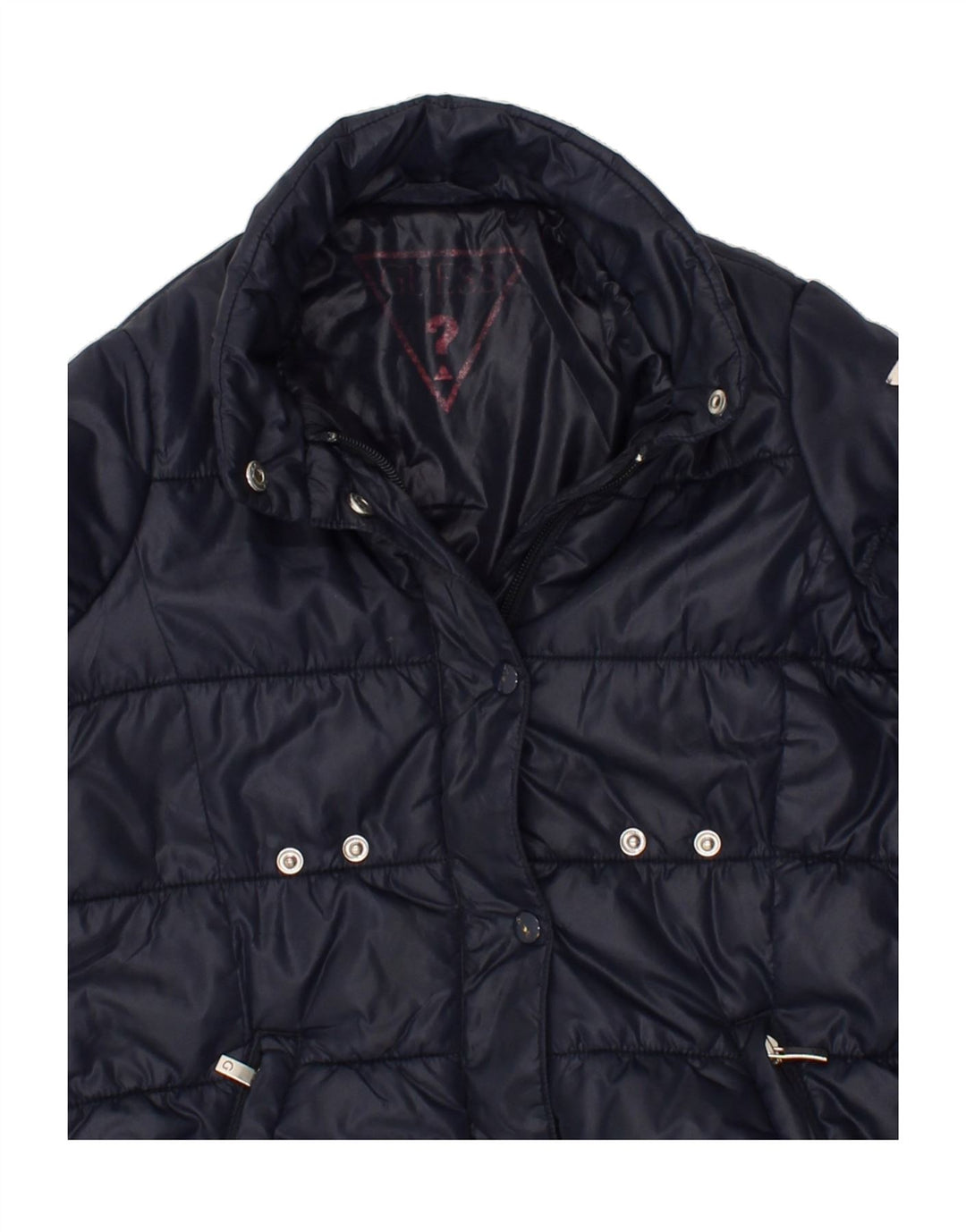 GUESS Baby Girls Padded Coat 18-24 Months Navy Blue Nylon Vintage Guess and Second-Hand Guess from Messina Hembry 