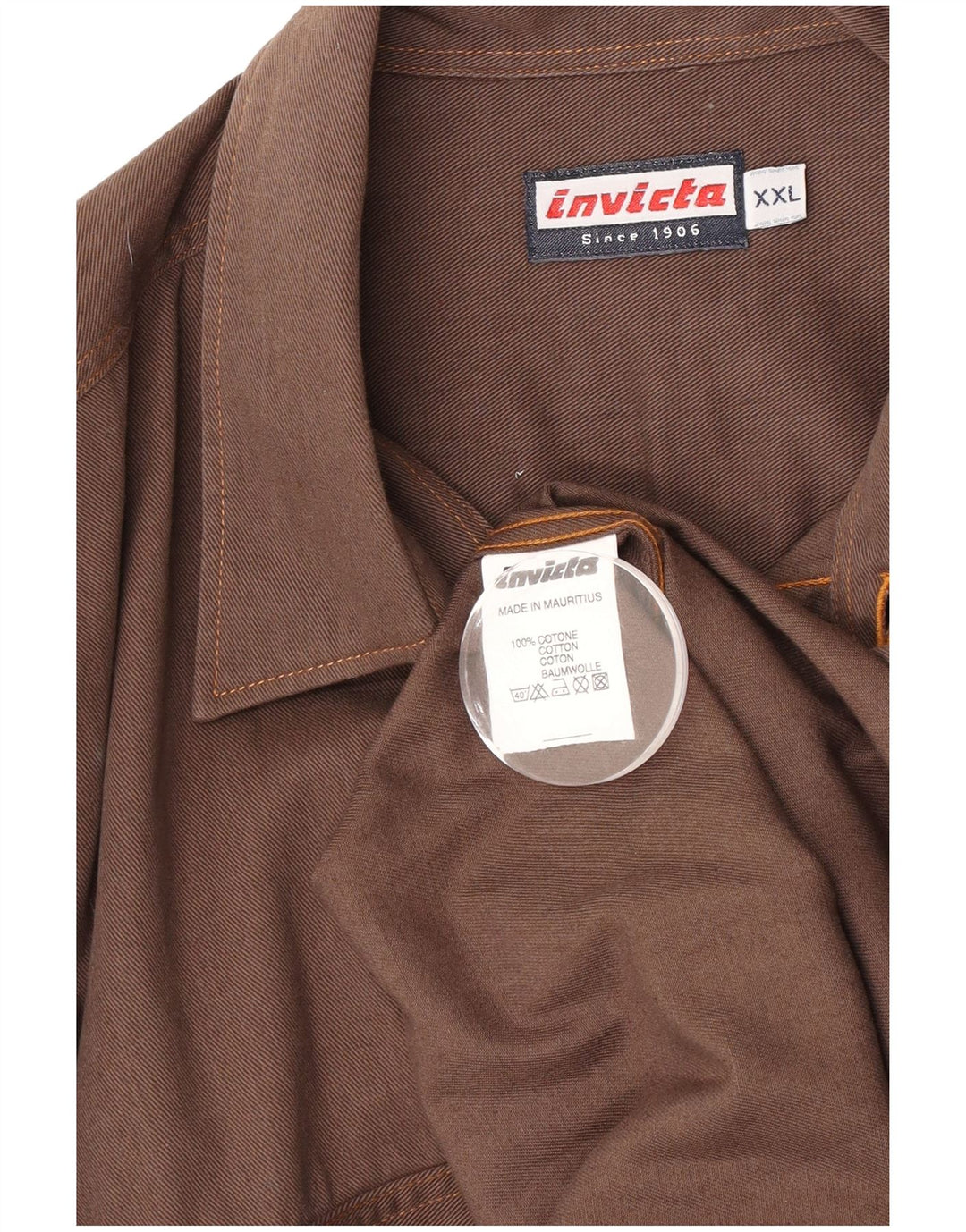 Camisa masculina Invicta 2XL algodão marrom