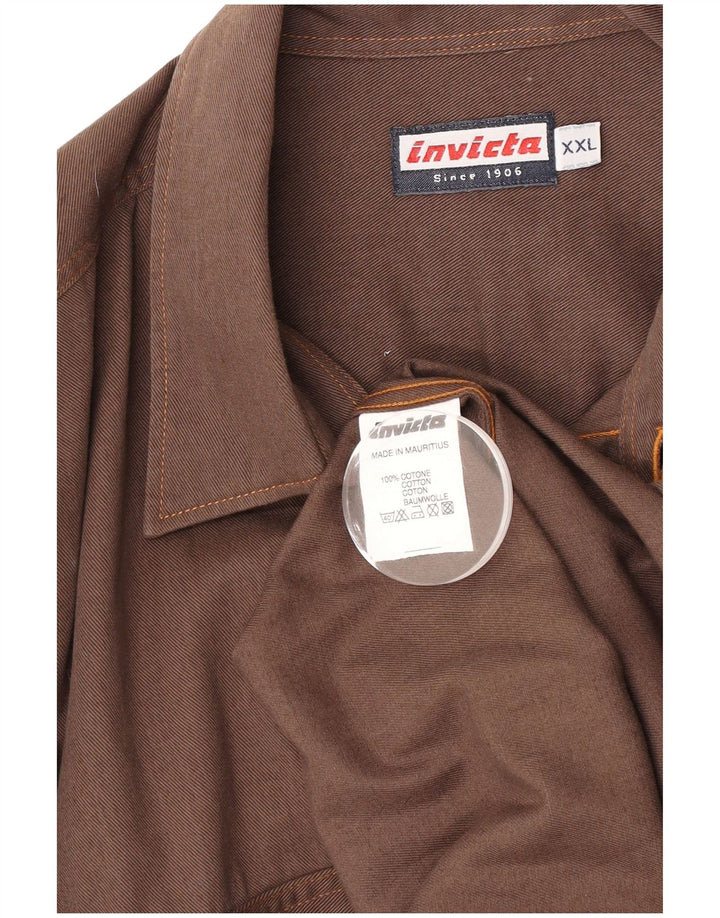 Camisa masculina Invicta 2XL algodão marrom