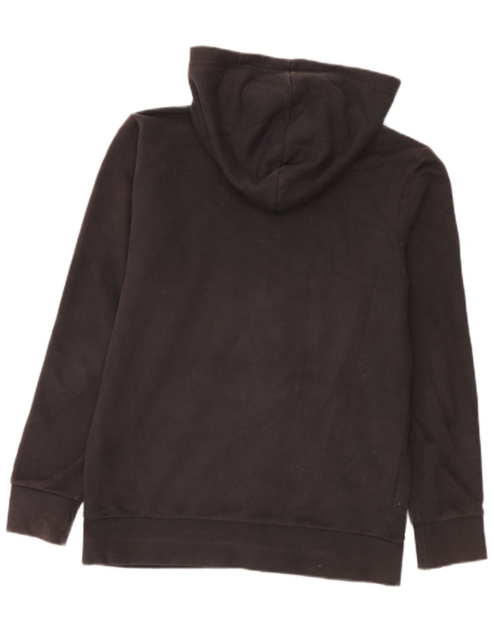 Suéter adidas masculino com capuz e zíper médio preto