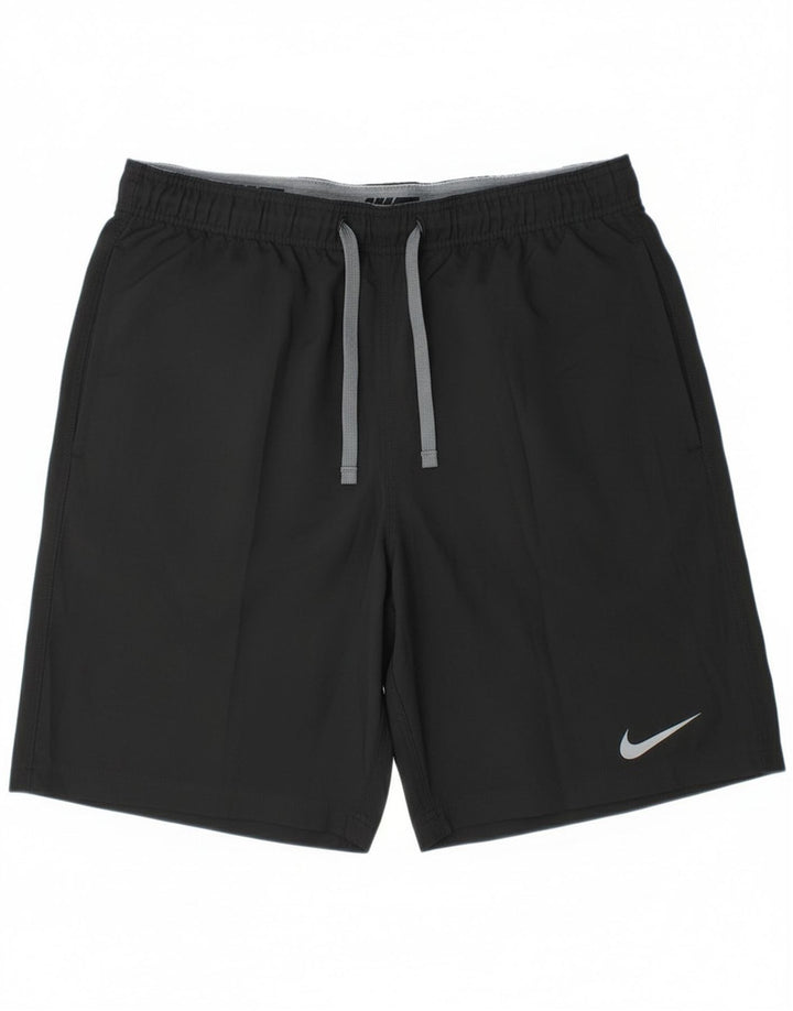 Shorts esportivos masculinos Nike Dri Fit grandes pretos