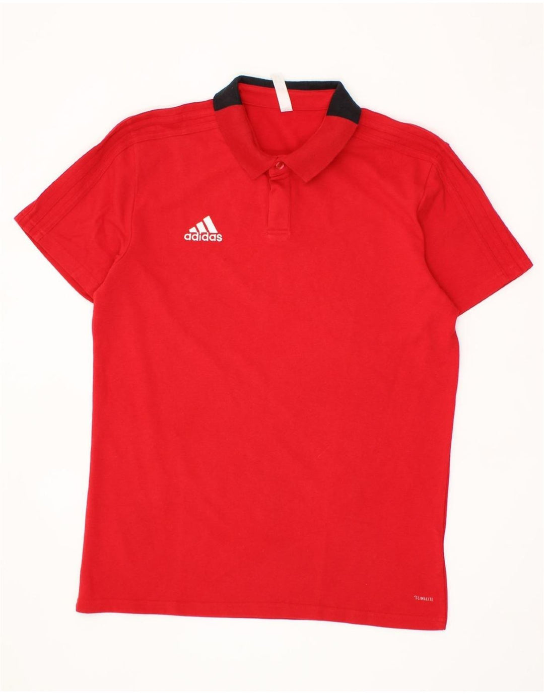 ADIDAS Mens Polo Shirt Large Red Cotton Vintage Adidas and Second-Hand Adidas from Messina Hembry 