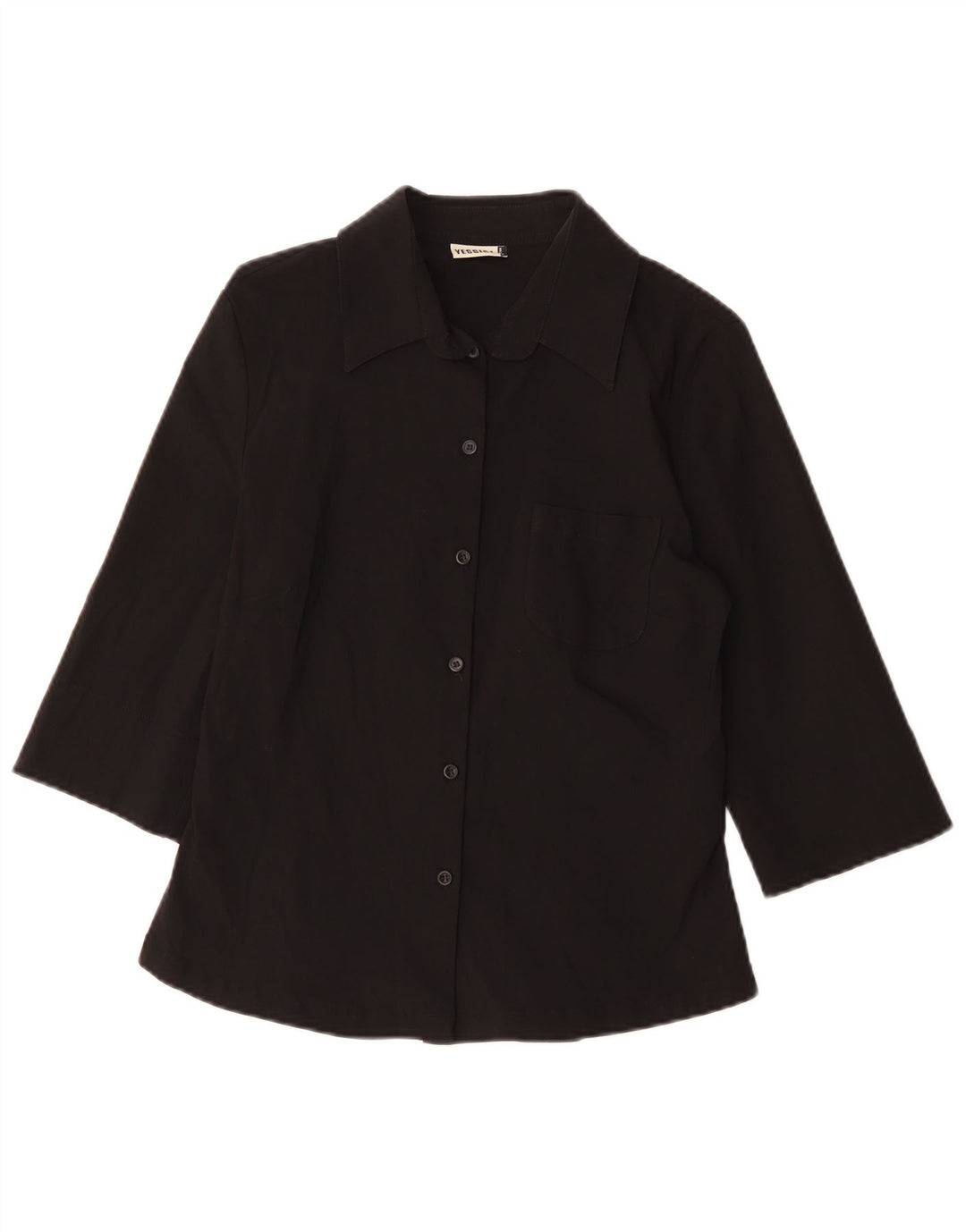 Blusa feminina YESSICA manga 3/4 EU 38 média preta viscose