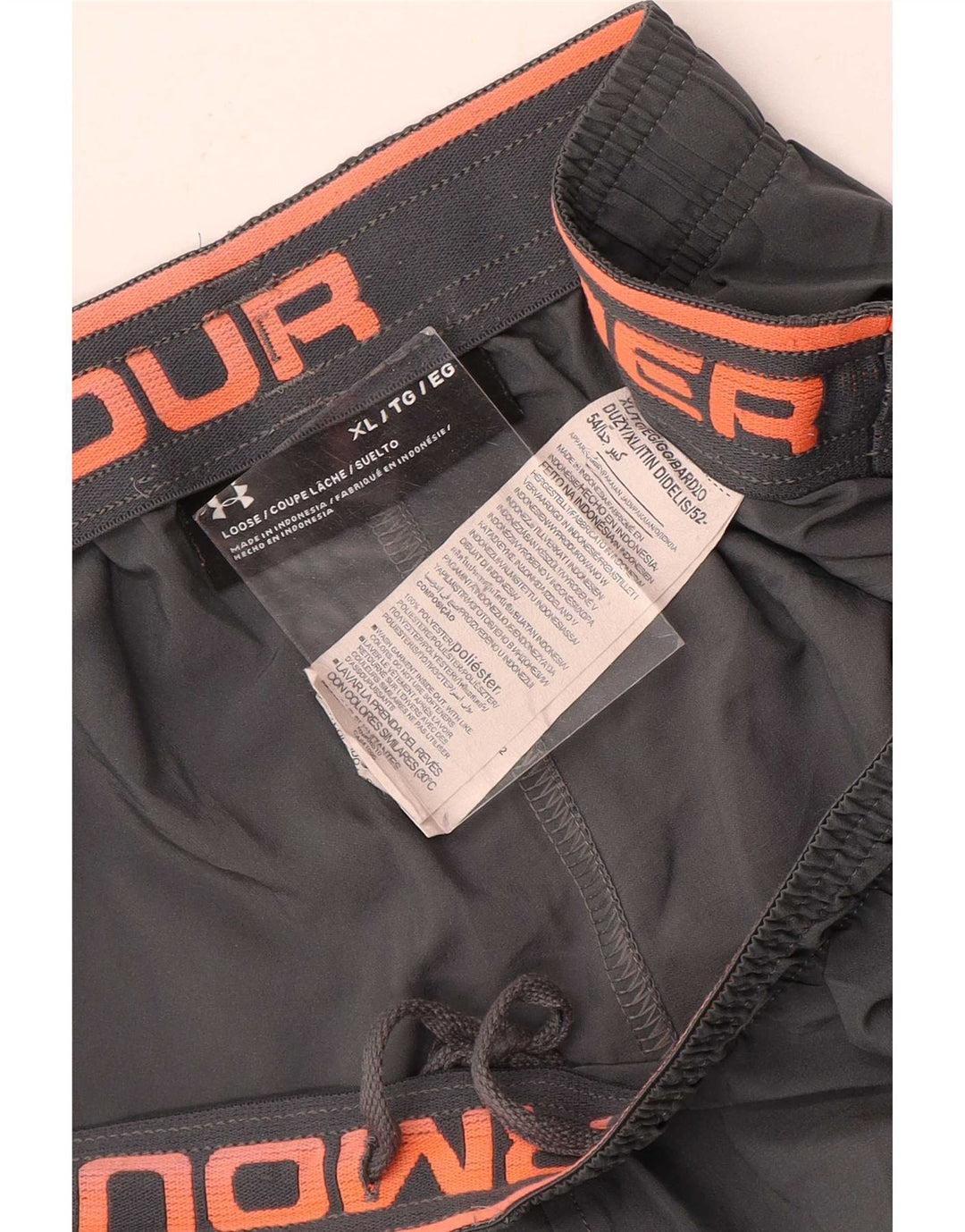 Shorts esportivos gráficos masculinos Under Armour XL cinza