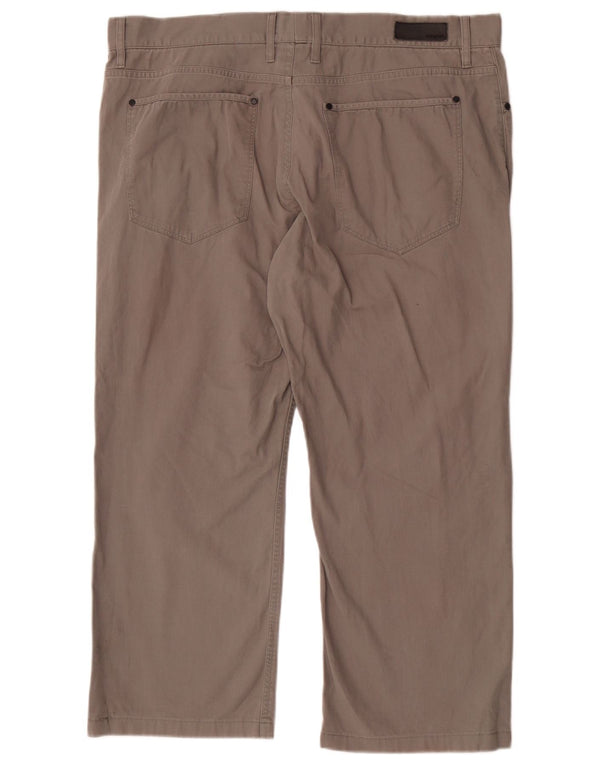Calça masculina Marks & Spencer Autograph reta cortada W40 L25 cinza
