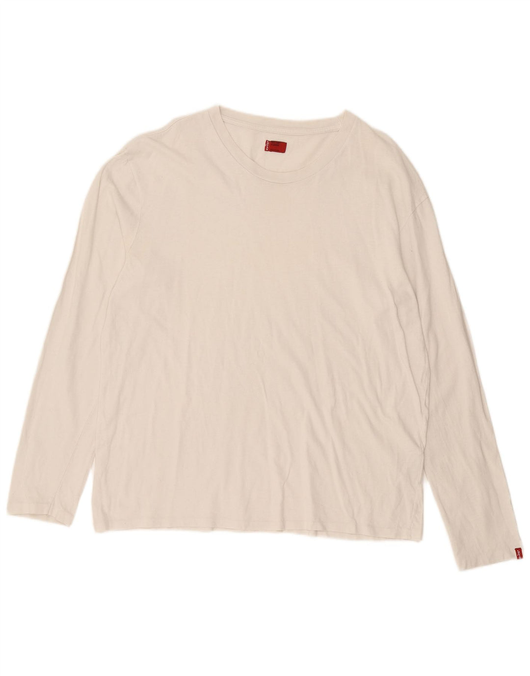 Top masculino Levi's manga comprida XL algodão branco