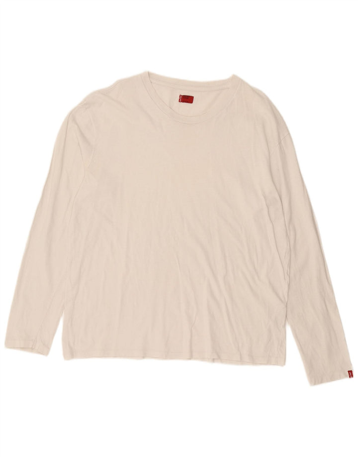 Top masculino Levi's manga comprida XL algodão branco