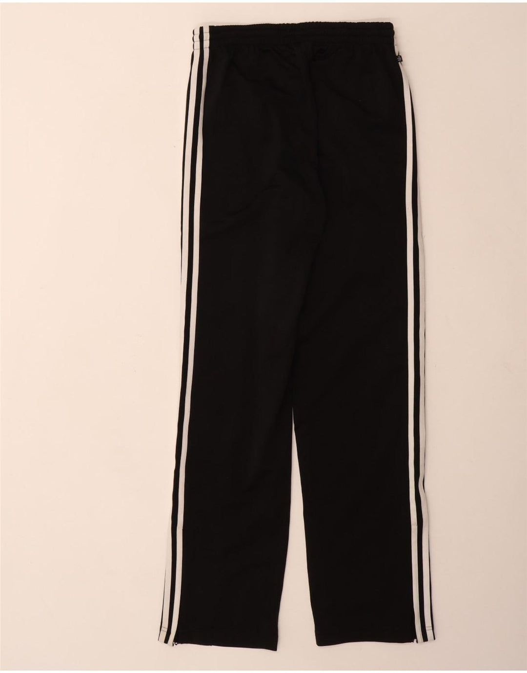Calças de treino femininas Adidas UK 8 pequenas poliéster preto