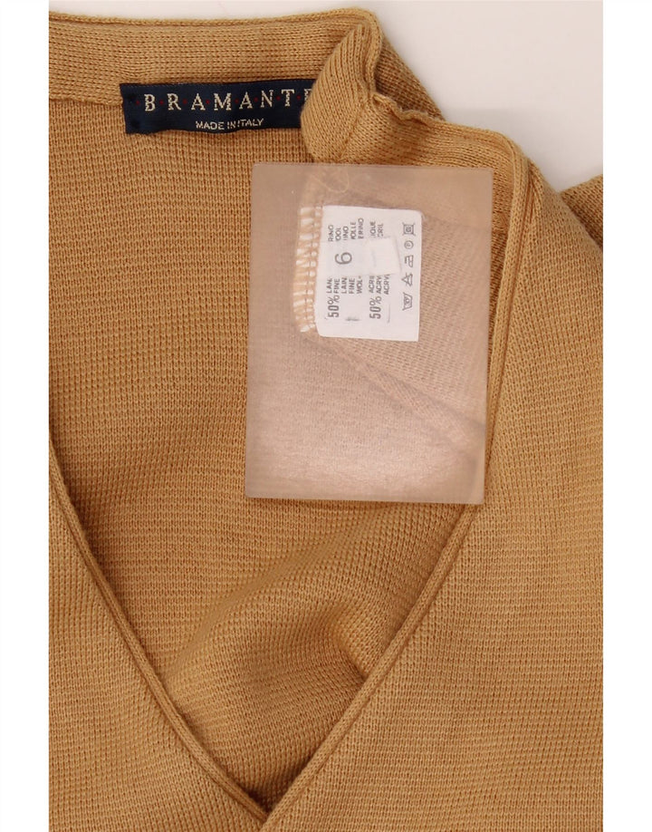 Colete masculino Bramante de lã bege médio