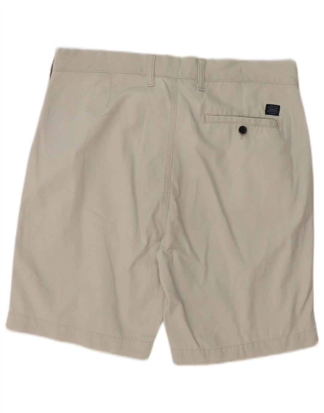 Shorts chino masculino Marks & Spencer W34 grande algodão bege
