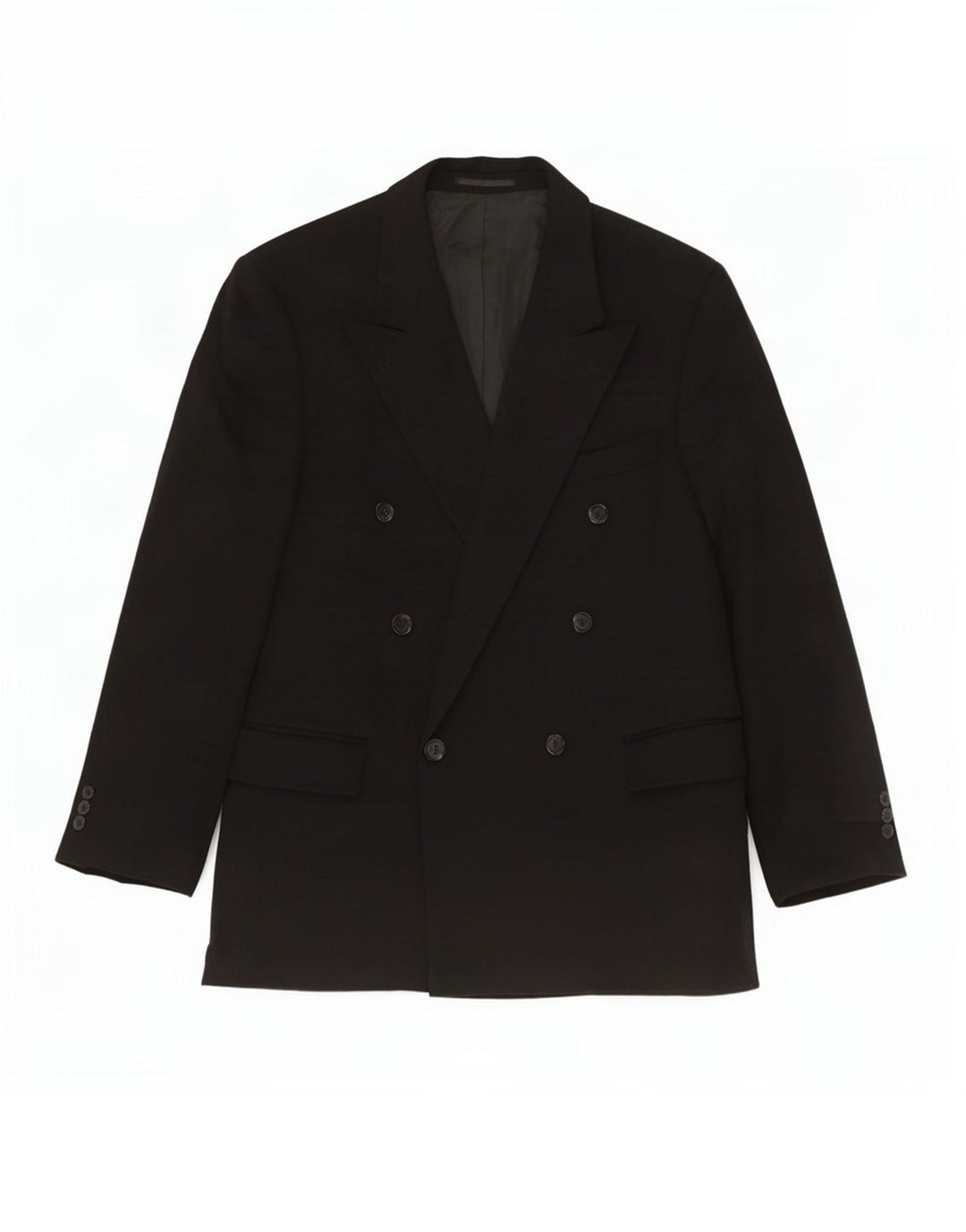 Jaqueta blazer masculina com peito duplo Ing Loro Piona & Co. IT 54 2XL preta