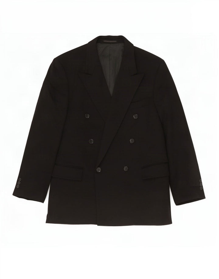 Jaqueta blazer masculina com peito duplo Ing Loro Piona & Co. IT 54 2XL preta