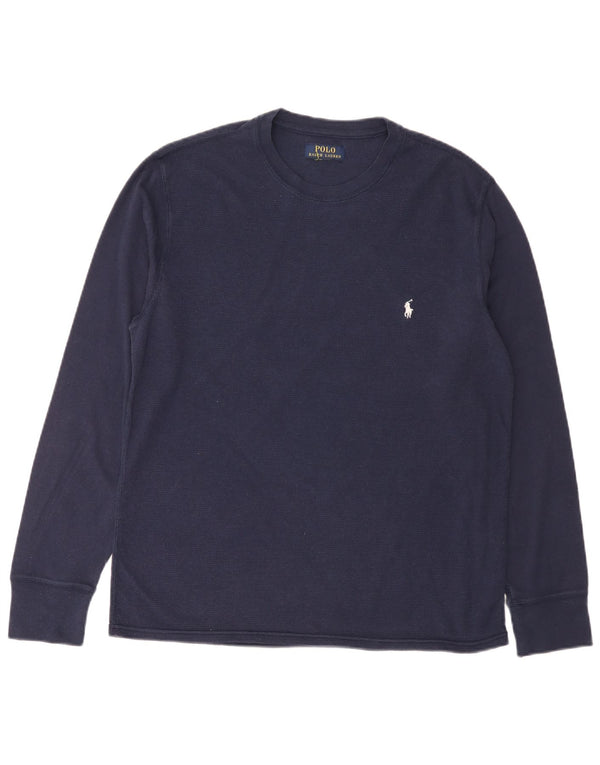 Top masculino Polo Ralph Lauren manga comprida médio azul marinho