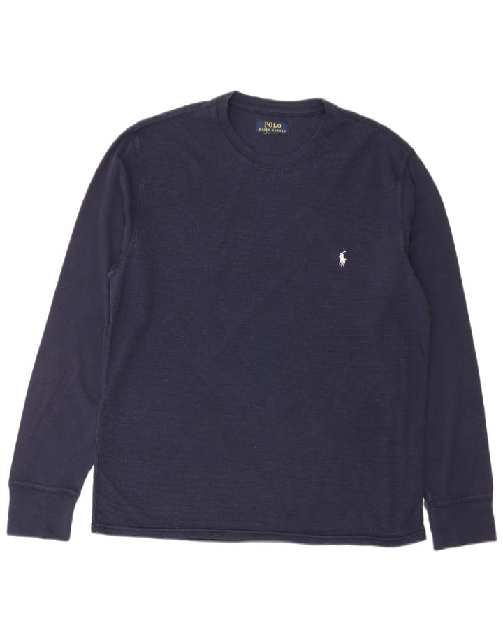 Top masculino Polo Ralph Lauren manga comprida médio azul marinho