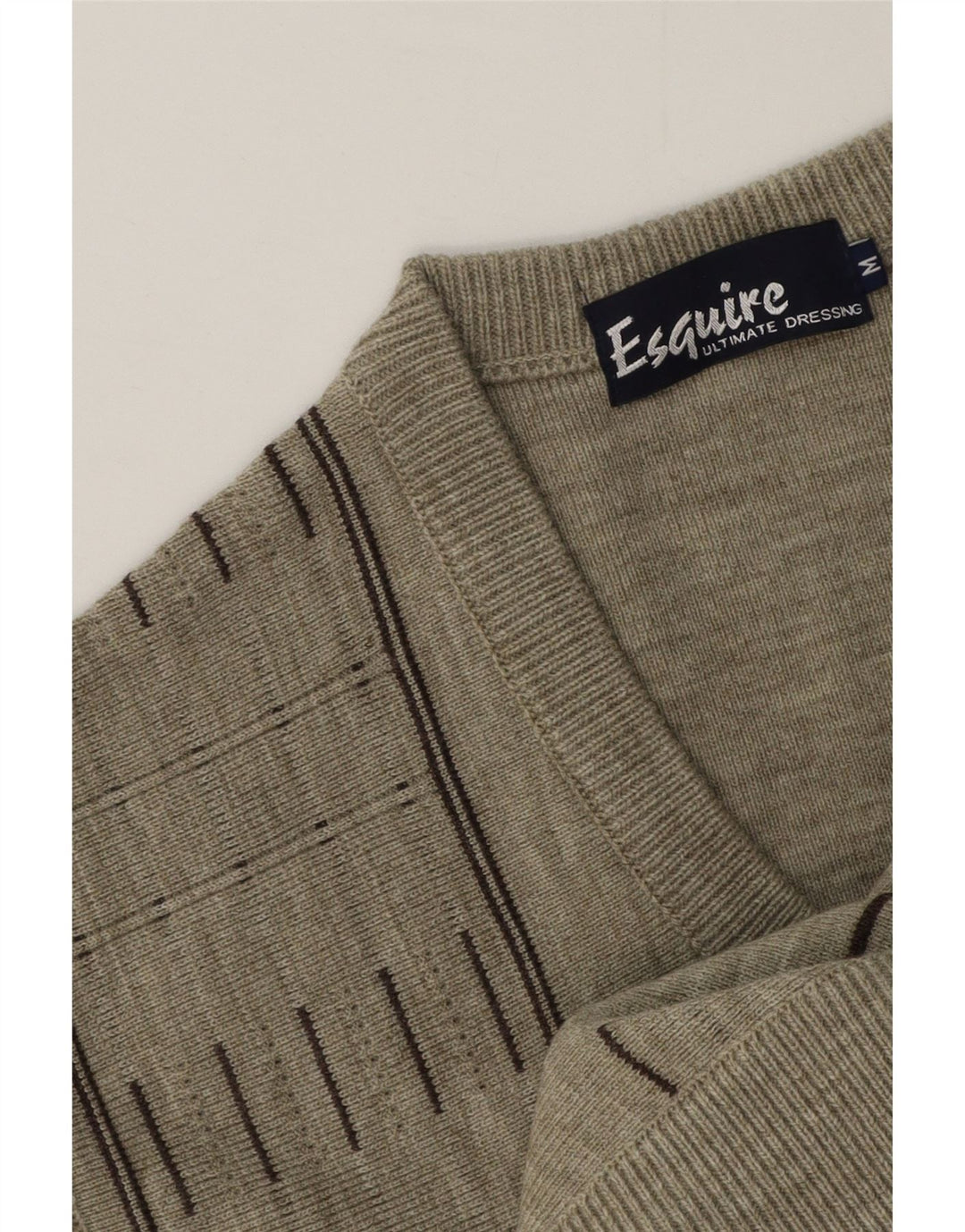 Regata masculina vintage com colete médio cinza geométrico