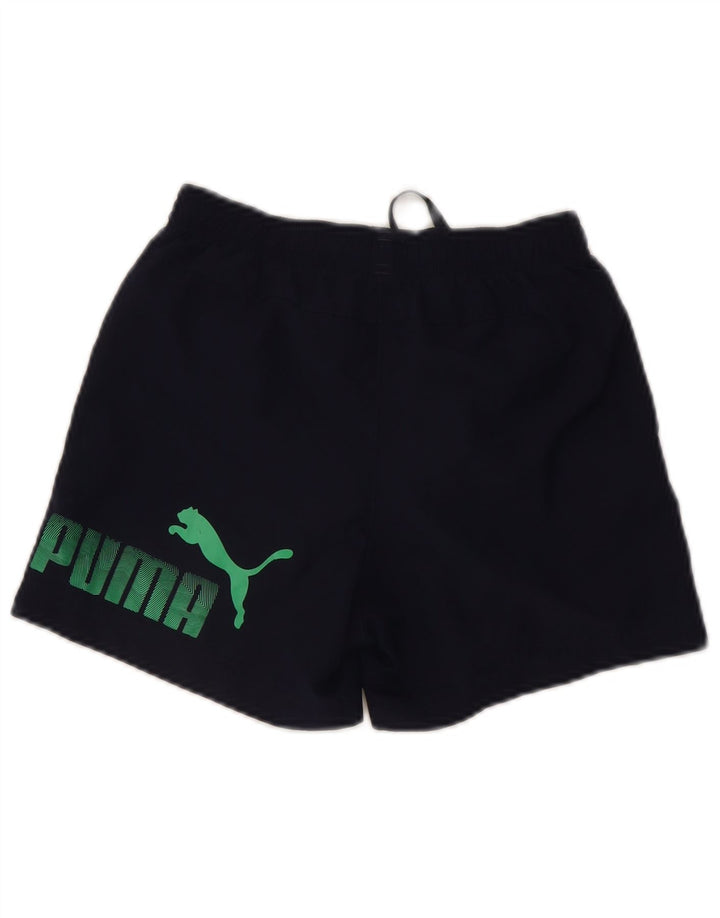 Shorts esportivos Puma meninos 11-12 anos azul marinho poliéster