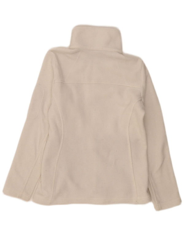 Jaqueta de lã feminina Columbia UK 10 poliéster branco pequeno