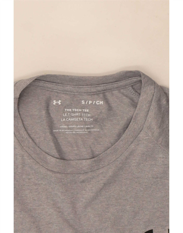 Camiseta masculina Under Armour pequena cinza