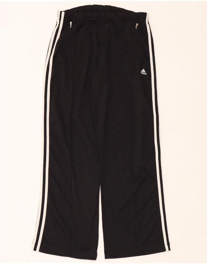 Calças de treino masculinas ADIDAS UK 38/40 poliéster preto médio