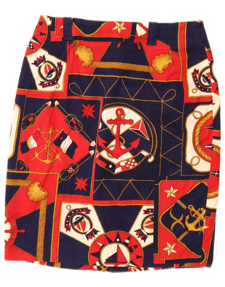 LES COPAINS Saia lápis feminina IT 42 Médio W26 Azul marinho