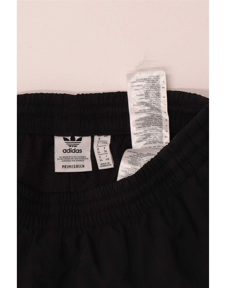 Shorts esportivos femininos Adidas UK 8 pequeno poliéster preto