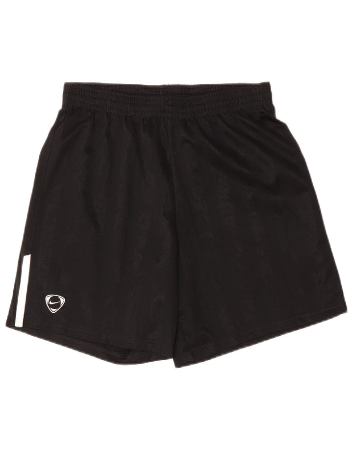 Shorts esportivos Nike Boys 13-14 anos XL preto listrado poliéster