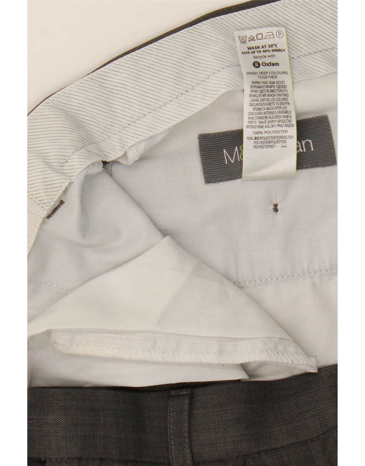 Calça masculina Marks & Spencer com pegged suit W34 L31 poliéster preto