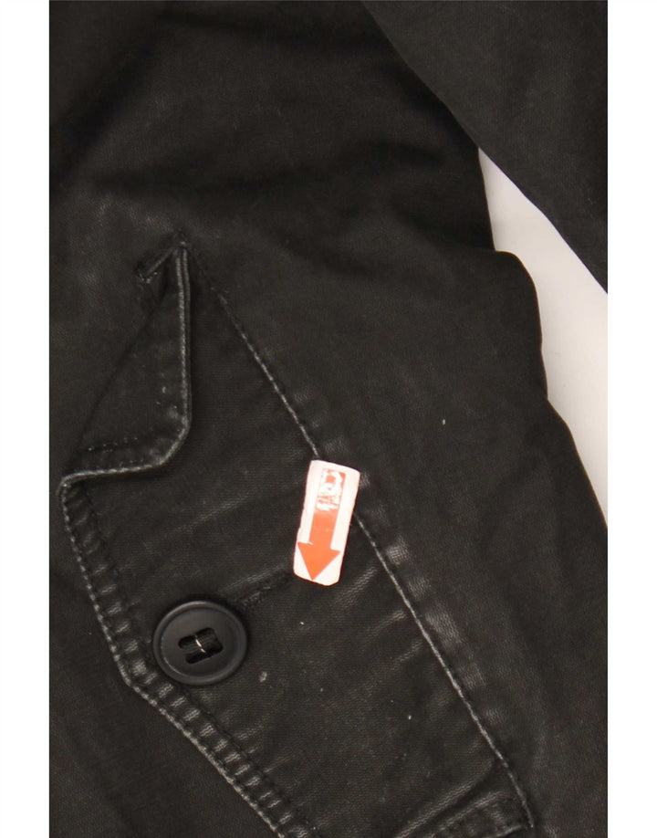 M&Co Mens Utility Jacket UK 40 Grande Algodão Preto