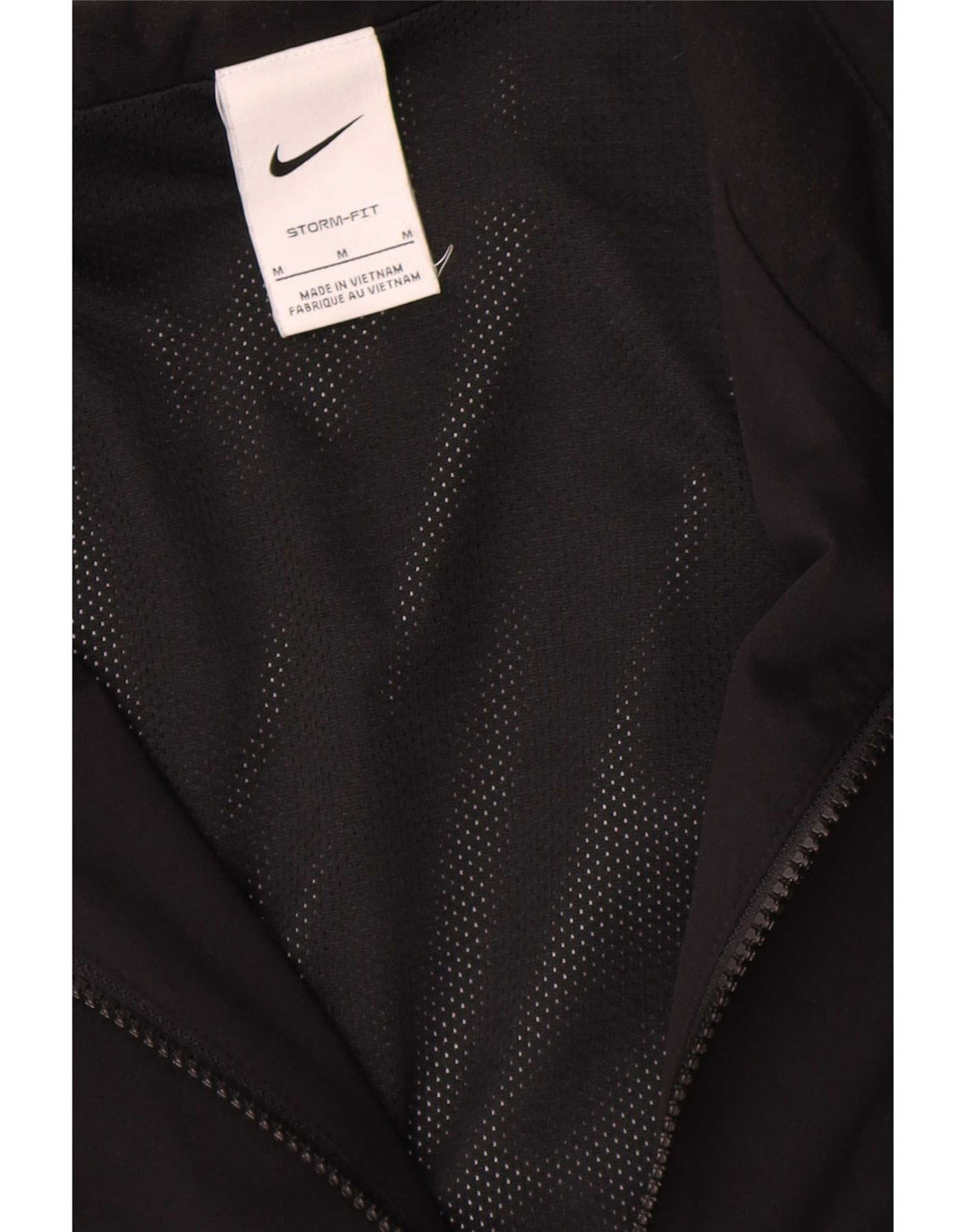 Jaqueta masculina Nike Storm-Fit de poliéster médio preto