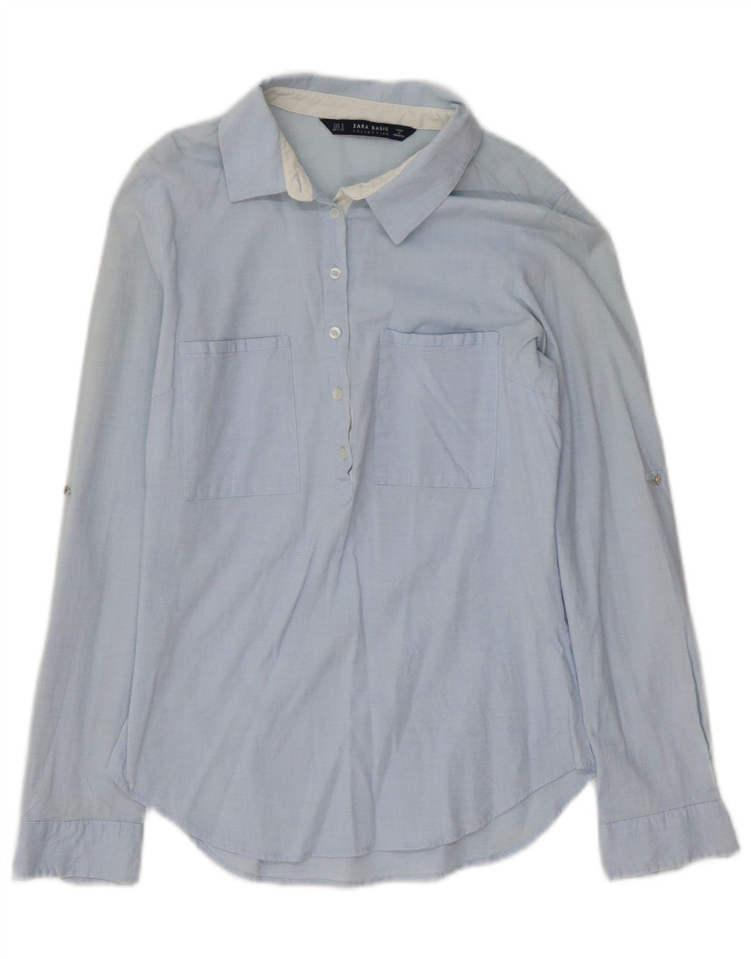 Pulôver feminino Zara UK 10 pequeno azul