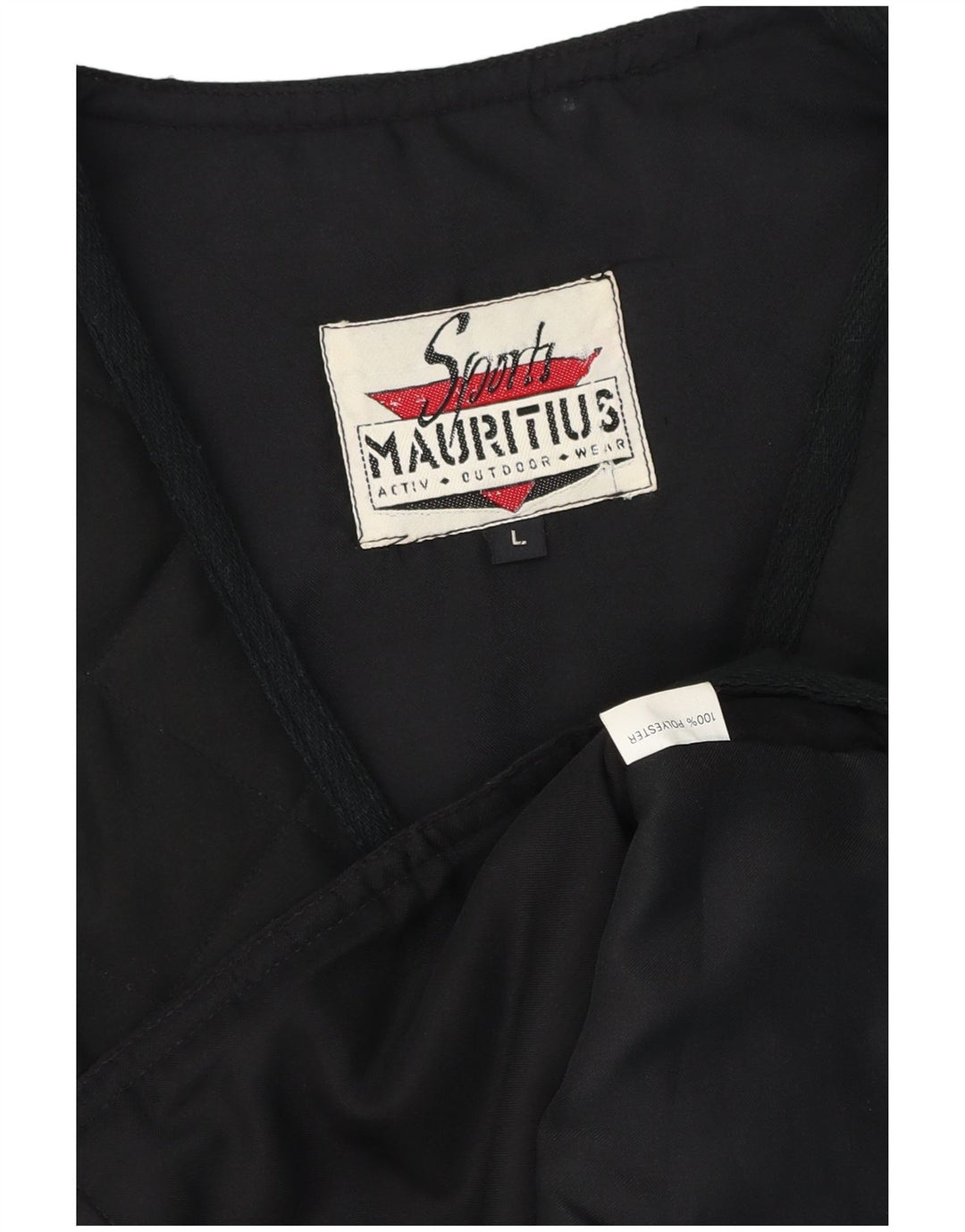Colete acolchoado feminino Mauritius UK 16 grande poliéster preto