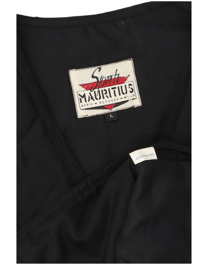Colete acolchoado feminino Mauritius UK 16 grande poliéster preto
