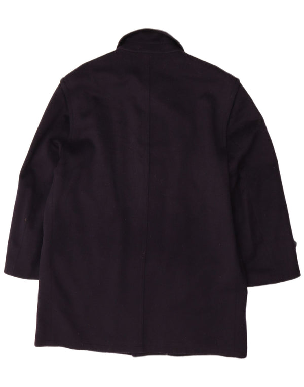 Sobretudo masculino Schneiders Pischl UK 42 XL lã azul marinho
