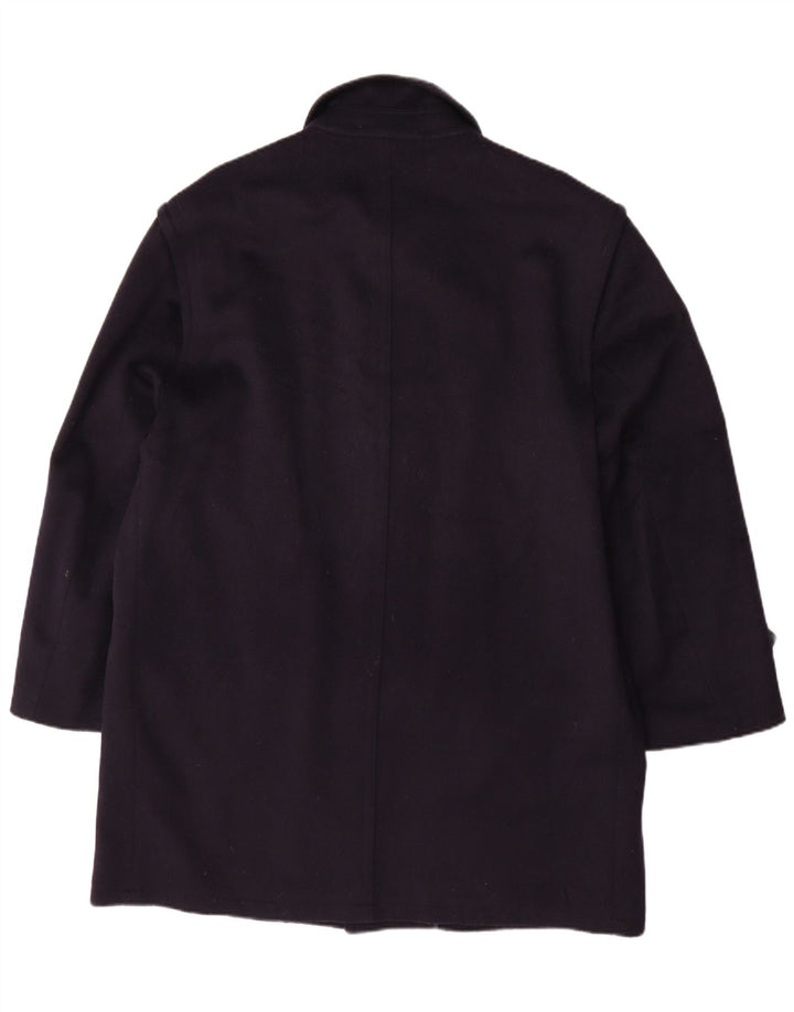 Sobretudo masculino Schneiders Pischl UK 42 XL lã azul marinho