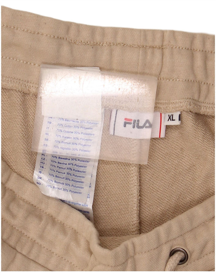 Fila Mens Sport Shorts XL Algodão Bege