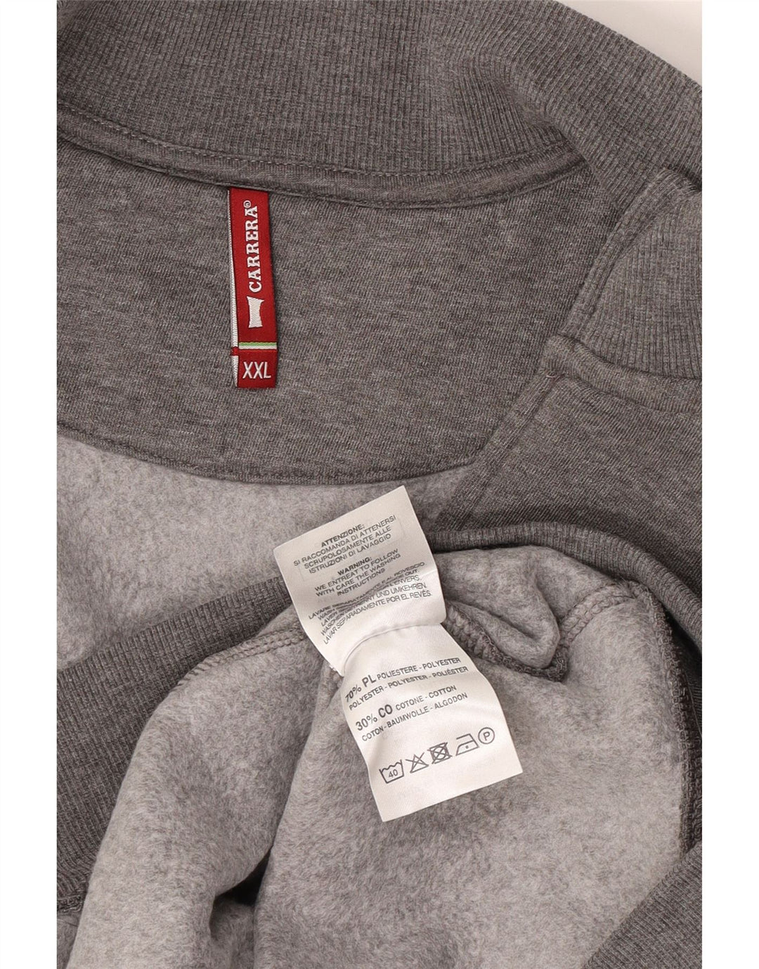 Carrera Mens Tracksuit Top Jacket 2XL Cinza Poliéster