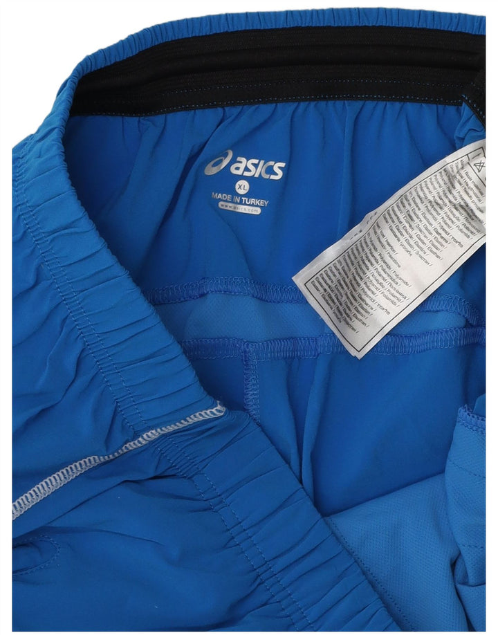 Calça de treino Asics Mens Italia Graphic XL azul poliéster