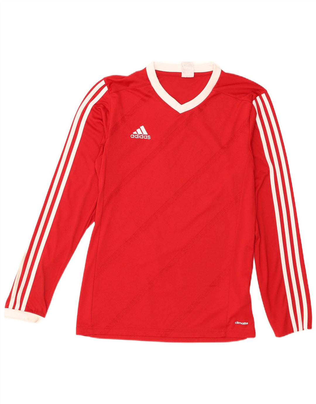 Adidas Mens Climalite Top Manga Longa Médio Poliéster Vermelho