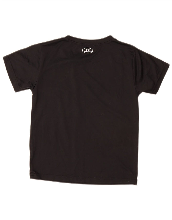 Camiseta gráfica UNDER ARMOUR Boys Heat Gear 6-7 anos preta